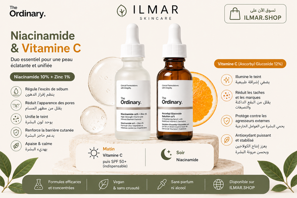 Niacinamide vs Vitamine C : lequel choisir pour ta peau ?